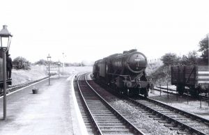 Steam train in Elsenham station