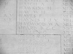 Thiepval Wall of Remembrance